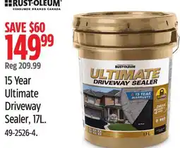 Canadian Tire 15 Year Ultimate Driveway Sealer offer