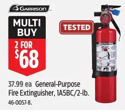 Canadian Tire General-Purpose Fire Extinguisher, 1A5BC/2-lb offer