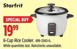 Canadian Tire Starfrit 6-Cup Rice Cooker offer