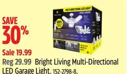 Canadian Tire Bright Living Multi-Directional LED Garage Light offer