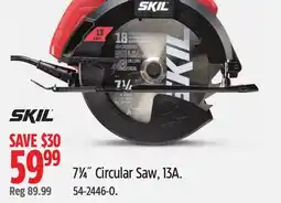 Canadian Tire SKIL 7/4 Circular Saw, 13A offer