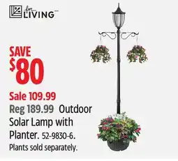 Canadian Tire OUTDOOR SOLAR LAMP WITH PLANTER offer