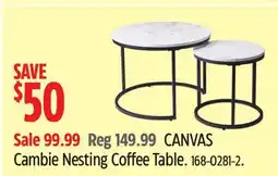 Canadian Tire CANVAS Cambie Nesting Coffee Table offer