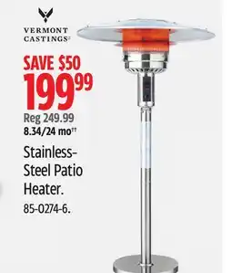Canadian Tire Stainless-Steel Patio Heater offer