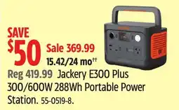 Canadian Tire Jackery E300 Plus 300/600W 288Wh Portable Power Station offer