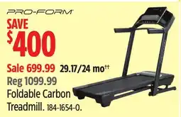 Canadian Tire Pro-Form Foldable Carbon Treadmill offer