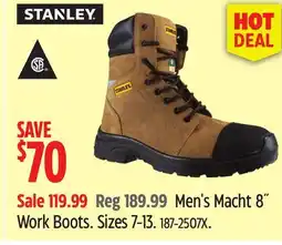 Canadian Tire Stanley Men's Macht 8 Work Boots offer