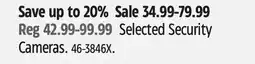 Canadian Tire Selected Security Cameras offer