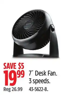 Canadian Tire Honeywell 7 Desk Fan offer