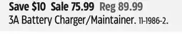 Canadian Tire 3A Battery Charger/Maintainer offer