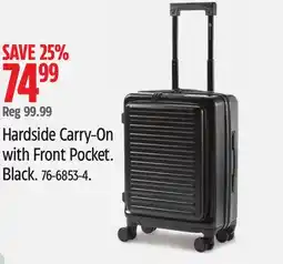 Canadian Tire Hardside Carry-On with Front Pocket offer