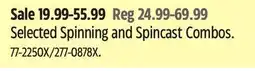 Canadian Tire Selected Spinning and Spincast Combos offer