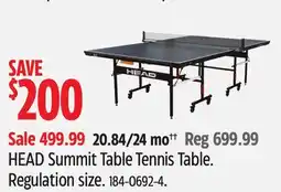 Canadian Tire HEAD Summit Table Tennis Table offer