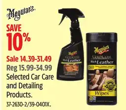 Canadian Tire Meguiar's Selected Car Care and Detailing Products offer
