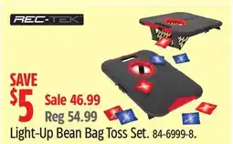 Canadian Tire REC-TEK Light-Up Bean Bag Toss Set offer