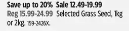 Canadian Tire Selected Grass Seed offer