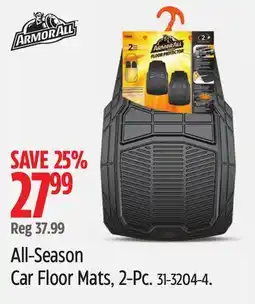 Canadian Tire Armor All All-Season Car Floor Mats, 2-Pc offer