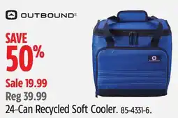 Canadian Tire OUTBOUND 24-Can Recycled Soft Cooler offer
