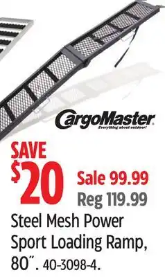 Canadian Tire CargoMaster Steel Mesh Power Sport Loading Ramp offer