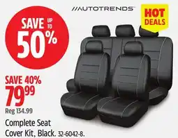 Canadian Tire Complete Seat Cover Kit offer