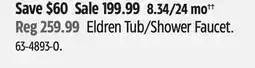 Canadian Tire Shower Faucet offer