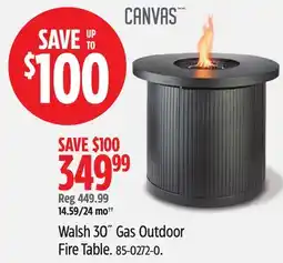 Canadian Tire Walsh 30˝ Gas Outdoor Fire Table offer
