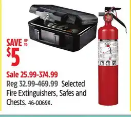 Canadian Tire Garrison Selected Fire Extinguishers, Safes and Chests offer
