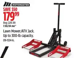 Canadian Tire MotoMaster Lawn Mower/ATV Jack offer