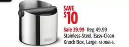 Canadian Tire Delonghi Stainless-Steel, Easy-Clean Knock Box offer