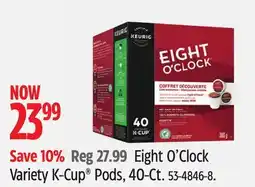 Canadian Tire Eight O'Clock Variety K-Cup Pods, 40-Ct offer