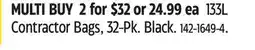 Canadian Tire Contractor Bags offer