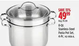 Canadian Tire 8-Qt Stainless-Steel Pasta Pot Set, 4-Pc offer