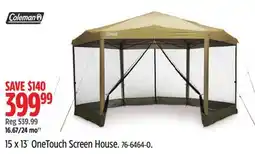 Canadian Tire Coleman 15 x 13' OneTouch Screen House offer