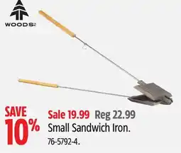 Canadian Tire Woods Small Sandwich Iron offer