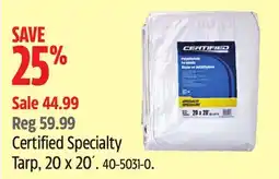 Canadian Tire Certified Specialty Tarp offer
