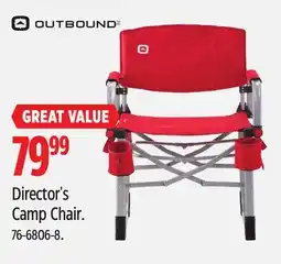 Canadian Tire OUTBOUND Director's Camp Chair offer