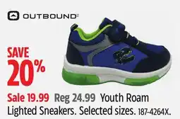 Canadian Tire OUTBOUND Youth Roam Lighted Sneakers offer
