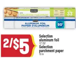 Marché Adonis Selection aluminum foil 12'/50' Selection parchment paper 10 m offer