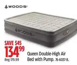 Canadian Tire WOODS Queen Double-High Air Bed offer