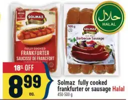 Marché Adonis Solmaz fully cooked frankfurter or sausage Halal offer