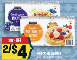 Marché Adonis Selection waffles offer