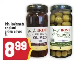 Marché Adonis Irini kalamata or giant green olives offer