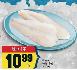 Marché Adonis Thawed sole fillet offer