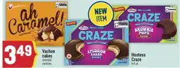 Marché Adonis Vachon cakes selected varieties, Hostess Craze 6-8 un offer