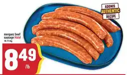 Marché Adonis merger beef sausage Halal offer