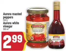 Marché Adonis Aurora roasted peppers 340 g Aurora white vinegar 500 ml offer
