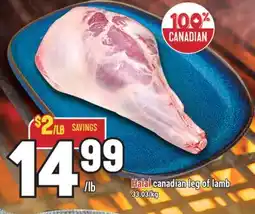 Marché Adonis Halal canadian leg of lamb offer