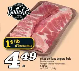 Marché Richelieu CÔTES DE FLANC DE PORC FRAIS | FRESH PORK SIDE RIBS offer