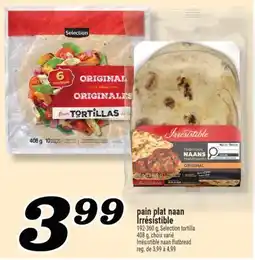Marché Richelieu pain plat naan Irrésistible | Irrésistible naan flatbread offer