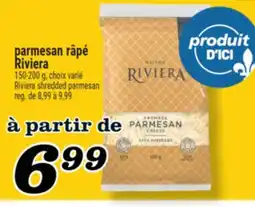 Marché Richelieu PARMESAN RÂPÉ RIVIERA | RIVIERA SHREDDED PARMESAN offer